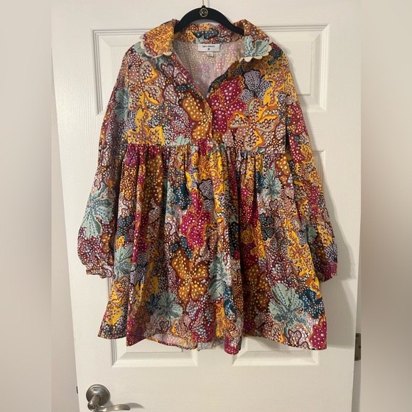 Kika Vargas x Target Multicolored Babydoll Dress - Picture 2 of 6